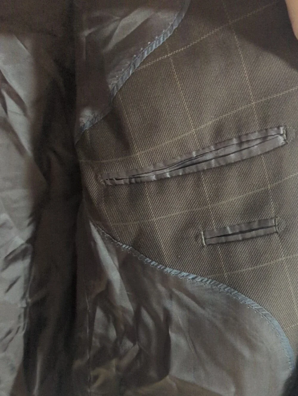 Paul Fredrick Brown Windowpane Sport Coat